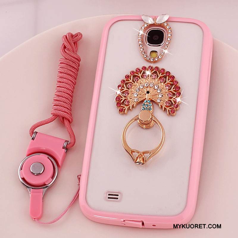 Kuori Samsung Galaxy S4 Silikoni Rengas Puhelimen Kuoret, Kotelo Samsung Galaxy S4 Suojaus Ripustettavat Koristeet Jauhe