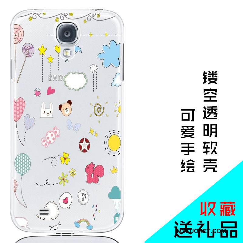 Kuori Samsung Galaxy S4 Suojaus Läpinäkyvä Jauhe, Kotelo Samsung Galaxy S4 Pehmeä Neste Puhelimen Kuoret Takakansi