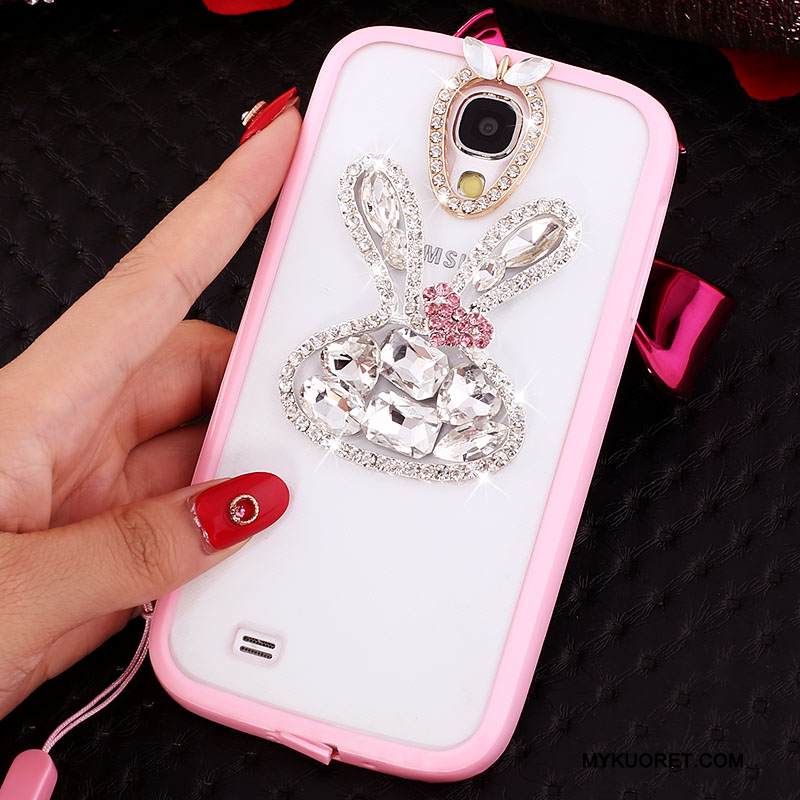 Kuori Samsung Galaxy S4 Suojaus Puhelimen Kuoret Violetti, Kotelo Samsung Galaxy S4 Ripustettavat Koristeet Läpinäkyvä