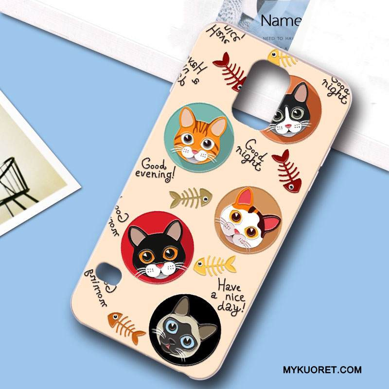 Kuori Samsung Galaxy S5 Kohokuviointi Puhelimen Kuoret Kova, Kotelo Samsung Galaxy S5 Monivärinen Murtumaton