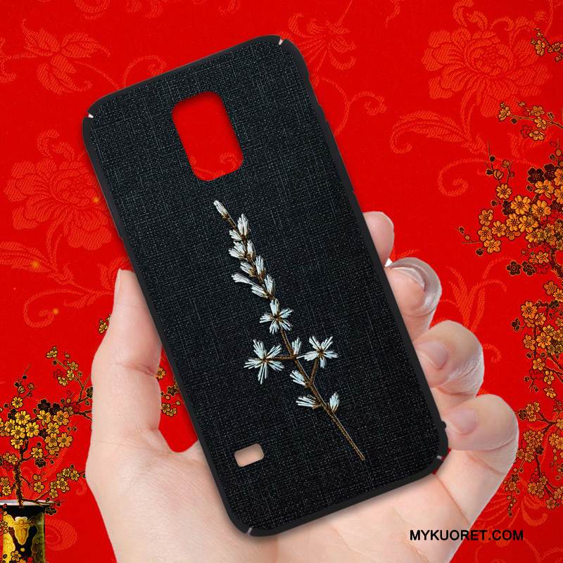 Kuori Samsung Galaxy S5 Laukut Kova Puhelimen Kuoret, Kotelo Samsung Galaxy S5 Luova Khaki Pesty Suede