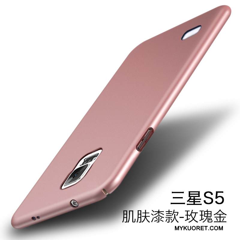 Kuori Samsung Galaxy S5 Laukut Pesty Suede Kulta, Kotelo Samsung Galaxy S5 Suojaus Kova Puhelimen Kuoret