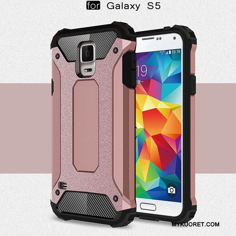 Kuori Samsung Galaxy S5 Laukut Pesty Suede Puhelimen Kuoret, Kotelo Samsung Galaxy S5 Suojaus Hopea Murtumaton