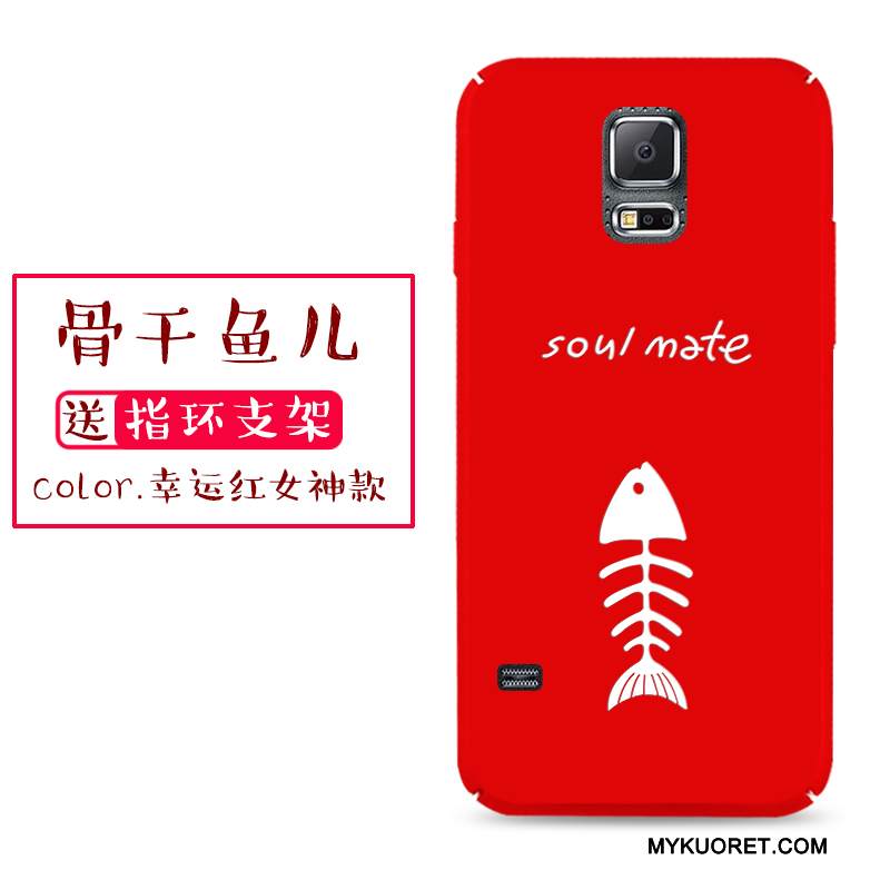 Kuori Samsung Galaxy S5 Laukut Puhelimen Kuoret Punainen, Kotelo Samsung Galaxy S5 Luova Kova Persoonallisuus