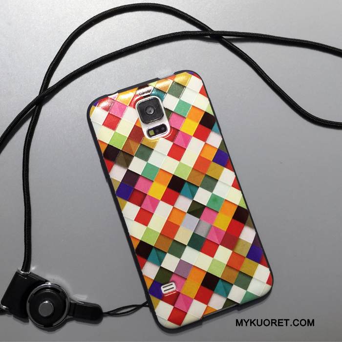 Kuori Samsung Galaxy S5 Monivärinen Ihana Trendi, Kotelo Samsung Galaxy S5 Silikoni Puhelimen Kuoret Murtumaton