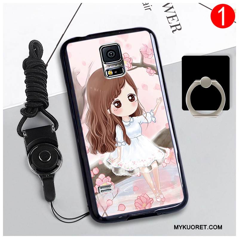 Kuori Samsung Galaxy S5 Monivärinen Ripustettavat Koristeet Murtumaton, Kotelo Samsung Galaxy S5 Pehmeä Neste Puhelimen Kuoret