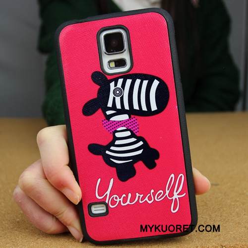 Kuori Samsung Galaxy S5 Monivärinen Takakansi Puhelimen Kuoret, Kotelo Samsung Galaxy S5 Pehmeä Neste Pesty Suede Kova