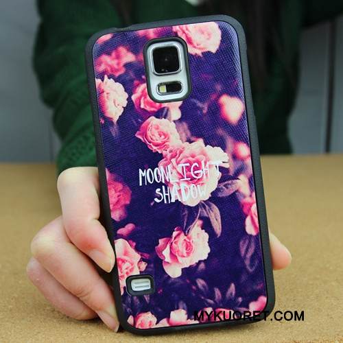 Kuori Samsung Galaxy S5 Monivärinen Takakansi Puhelimen Kuoret, Kotelo Samsung Galaxy S5 Pehmeä Neste Pesty Suede Kova