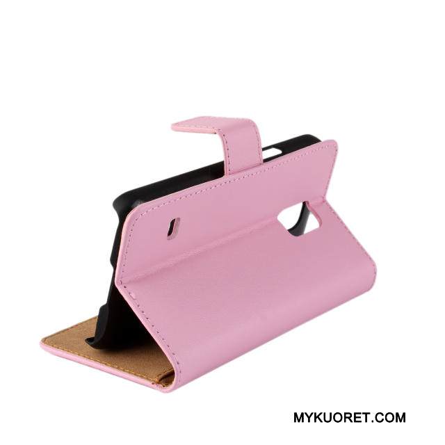 Kuori Samsung Galaxy S5 Nahka Puhelimen Kuoret Punainen, Kotelo Samsung Galaxy S5 Suojaus