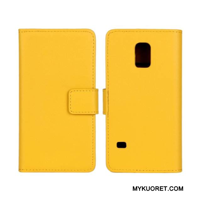 Kuori Samsung Galaxy S5 Nahka Puhelimen Kuoret Punainen, Kotelo Samsung Galaxy S5 Suojaus