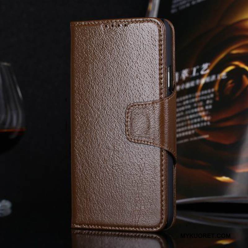 Kuori Samsung Galaxy S5 Nahka Puhelimen Kuoret Valkoinen, Kotelo Samsung Galaxy S5 Kuoret