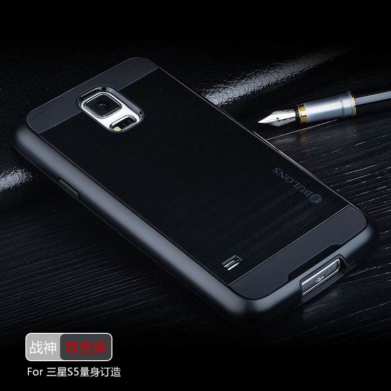 Kuori Samsung Galaxy S5 Pehmeä Neste Murtumaton Puhelimen Kuoret, Kotelo Samsung Galaxy S5 Silikoni Musta Trendi