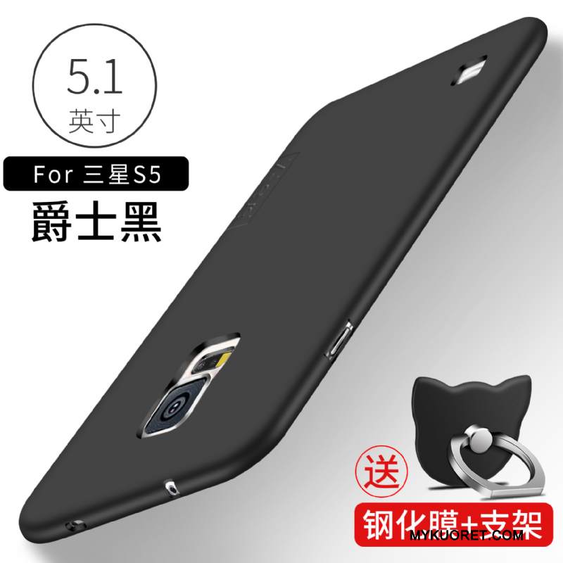 Kuori Samsung Galaxy S5 Pehmeä Neste Murtumaton Puhelimen Kuoret, Kotelo Samsung Galaxy S5 Suojaus Musta Ultra