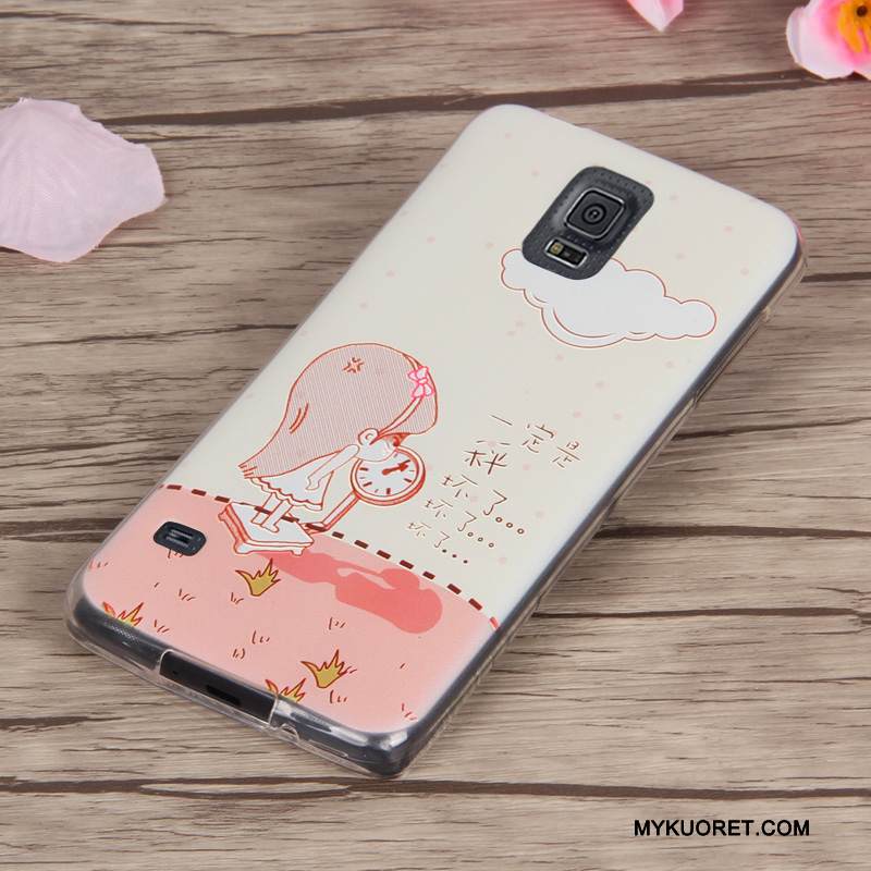 Kuori Samsung Galaxy S5 Pehmeä Neste Punainen Puhelimen Kuoret, Kotelo Samsung Galaxy S5 Silikoni Murtumaton