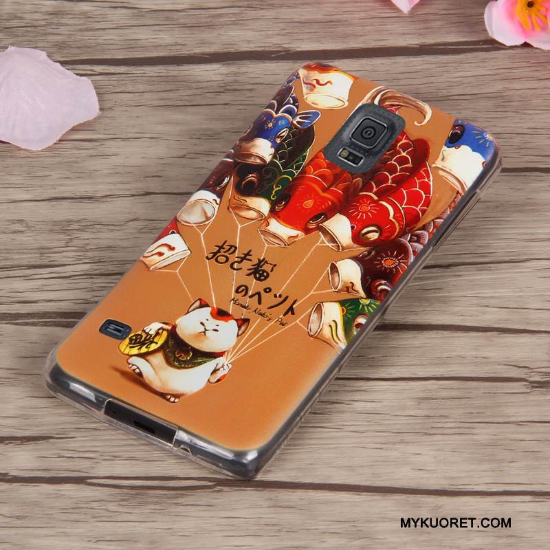 Kuori Samsung Galaxy S5 Pehmeä Neste Punainen Puhelimen Kuoret, Kotelo Samsung Galaxy S5 Silikoni Murtumaton