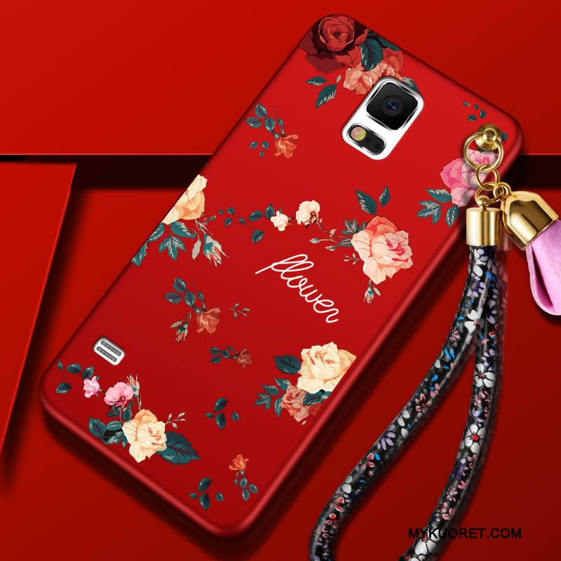 Kuori Samsung Galaxy S5 Silikoni Musta Pesty Suede, Kotelo Samsung Galaxy S5 Suojaus Trendi Puhelimen Kuoret