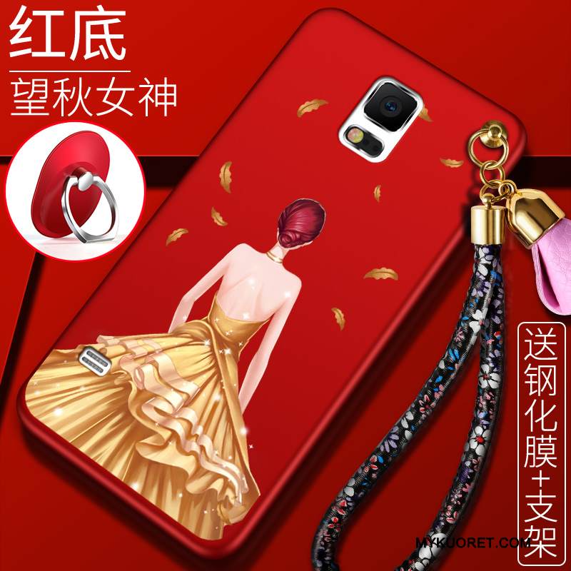 Kuori Samsung Galaxy S5 Silikoni Ohut Puhelimen Kuoret, Kotelo Samsung Galaxy S5 Pehmeä Neste Trendi Punainen