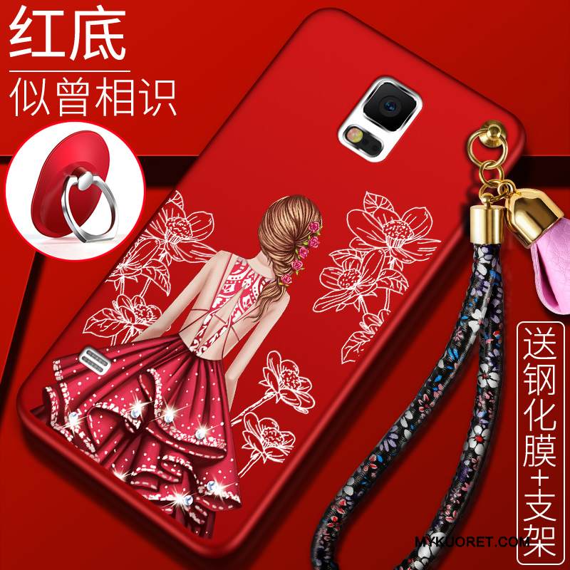 Kuori Samsung Galaxy S5 Silikoni Ohut Puhelimen Kuoret, Kotelo Samsung Galaxy S5 Pehmeä Neste Trendi Punainen