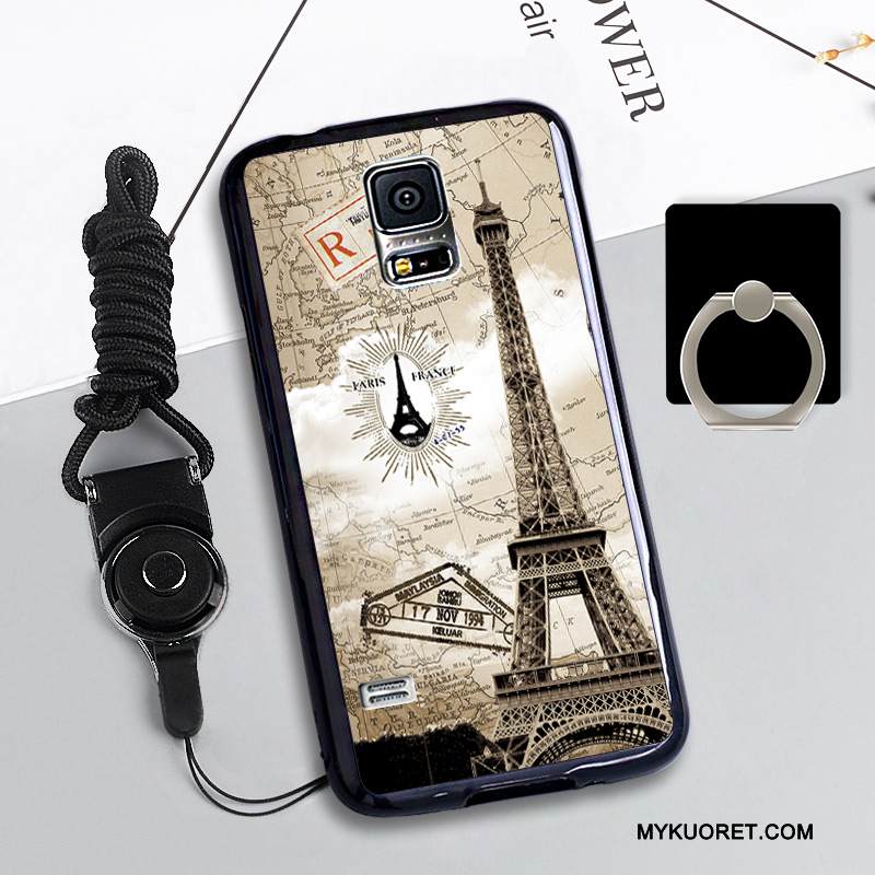 Kuori Samsung Galaxy S5 Silikoni Puhelimen Kuoret Punainen, Kotelo Samsung Galaxy S5 Suojaus Murtumaton