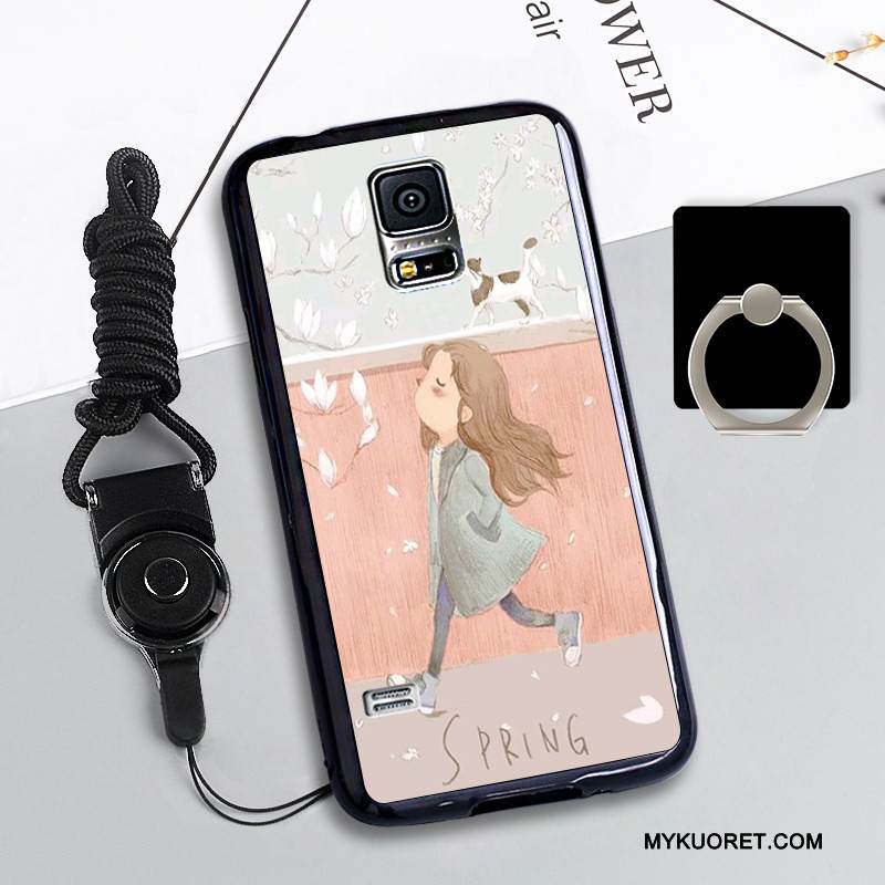 Kuori Samsung Galaxy S5 Silikoni Puhelimen Kuoret Punainen, Kotelo Samsung Galaxy S5 Suojaus Murtumaton