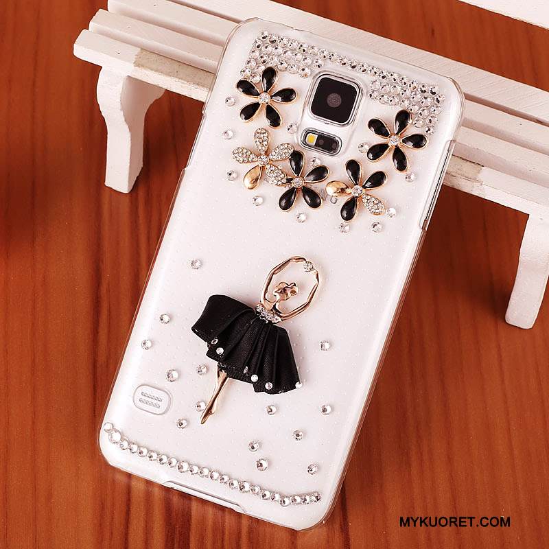 Kuori Samsung Galaxy S5 Strassi Violetti Puhelimen Kuoret, Kotelo Samsung Galaxy S5 Suojaus Kova Trendi