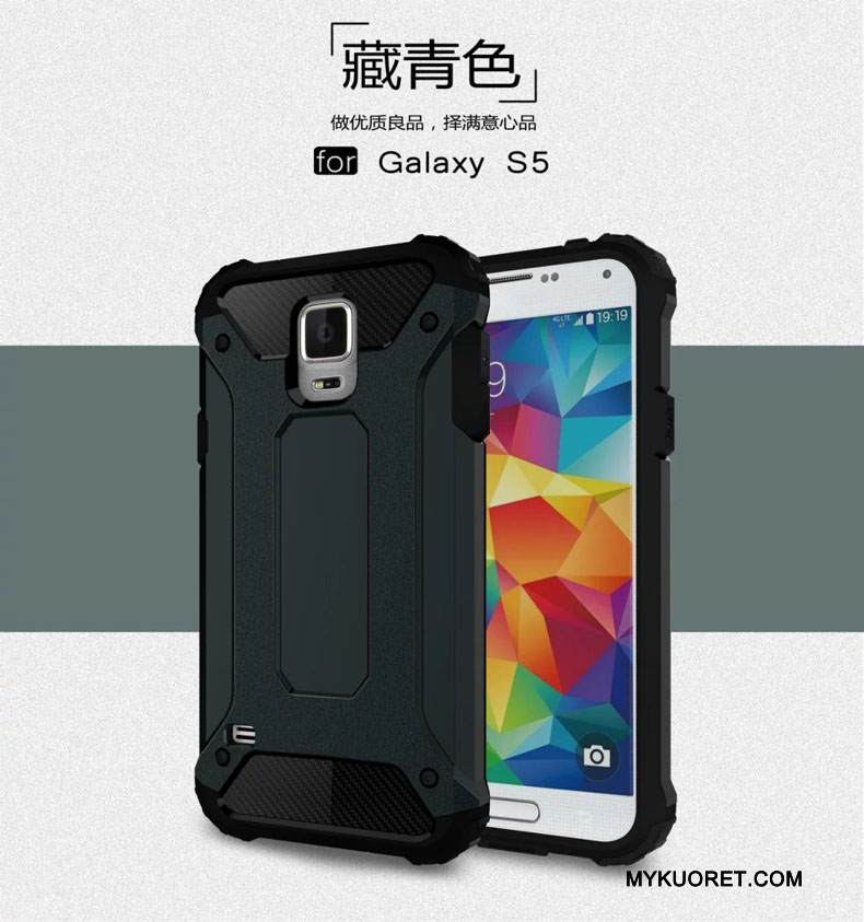 Kuori Samsung Galaxy S5 Suojaus Suupaltti Murtumaton, Kotelo Samsung Galaxy S5 Silikoni Hopea Puhelimen Kuoret