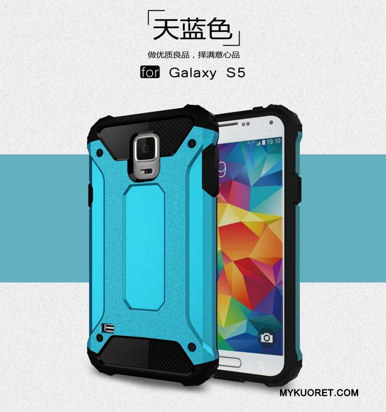 Kuori Samsung Galaxy S5 Suojaus Suupaltti Murtumaton, Kotelo Samsung Galaxy S5 Silikoni Hopea Puhelimen Kuoret