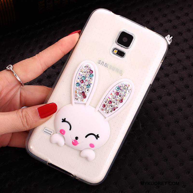 Kuori Samsung Galaxy S5 Tuki Puhelimen Kuoret Jauhe, Kotelo Samsung Galaxy S5 Suojaus Pompon Kani