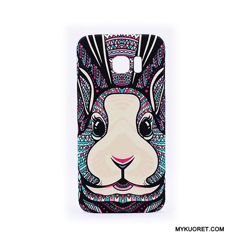 Kuori Samsung Galaxy S6 Edge + Kohokuviointi Kirkas Pesty Suede, Kotelo Samsung Galaxy S6 Edge + Suojaus Puhelimen Kuoret Kova