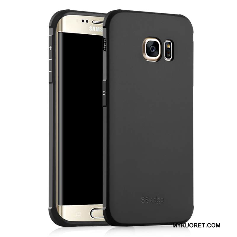 Kuori Samsung Galaxy S6 Edge Kohokuviointi Suupaltti Murtumaton, Kotelo Samsung Galaxy S6 Edge Pehmeä Neste Valo 说