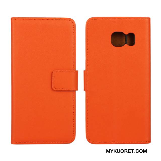 Kuori Samsung Galaxy S6 Edge Kuoret Kukkakuvio Violetti, Kotelo Samsung Galaxy S6 Edge Nahka