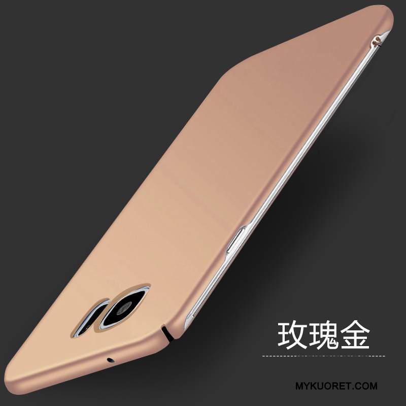 Kuori Samsung Galaxy S6 Edge + Laukut Murtumaton Kova, Kotelo Samsung Galaxy S6 Edge + Suojaus Tummansininen Pesty Suede