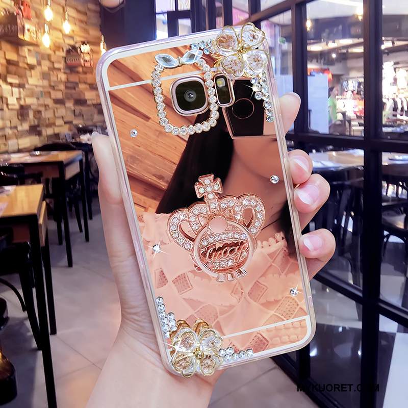 Kuori Samsung Galaxy S6 Edge + Luova Persoonallisuus Jauhe, Kotelo Samsung Galaxy S6 Edge + Pehmeä Neste Puhelimen Kuoret Peili