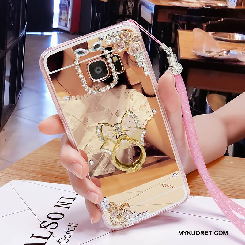 Kuori Samsung Galaxy S6 Edge + Luova Persoonallisuus Jauhe, Kotelo Samsung Galaxy S6 Edge + Pehmeä Neste Puhelimen Kuoret Peili