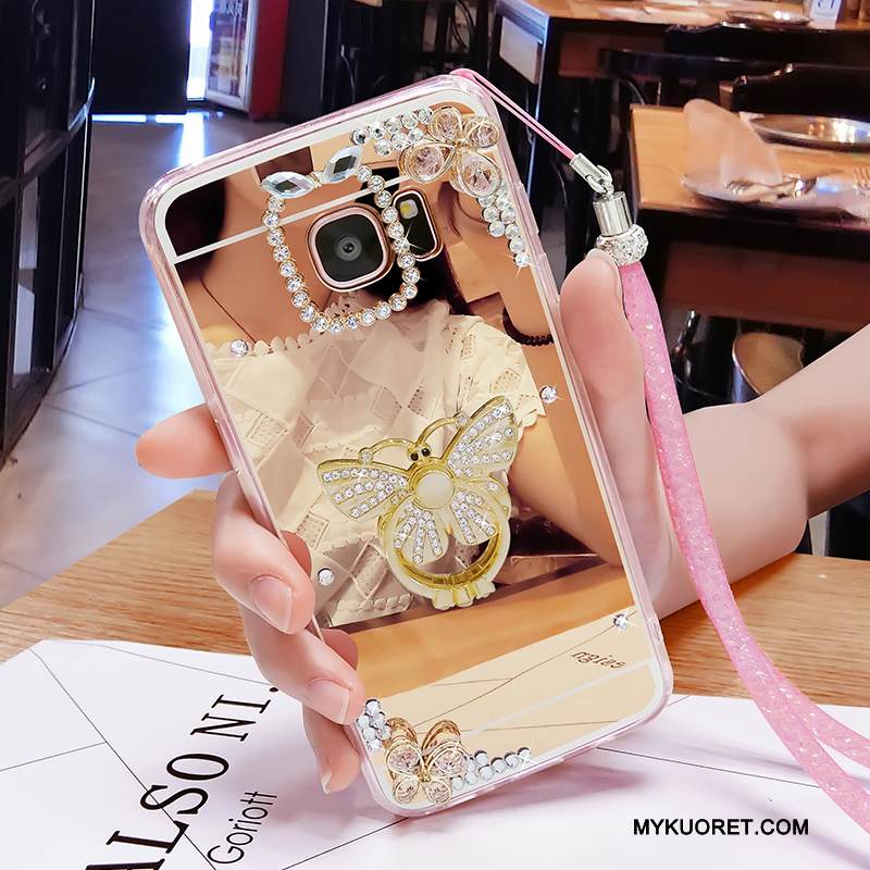 Kuori Samsung Galaxy S6 Edge + Luova Persoonallisuus Jauhe, Kotelo Samsung Galaxy S6 Edge + Pehmeä Neste Puhelimen Kuoret Peili