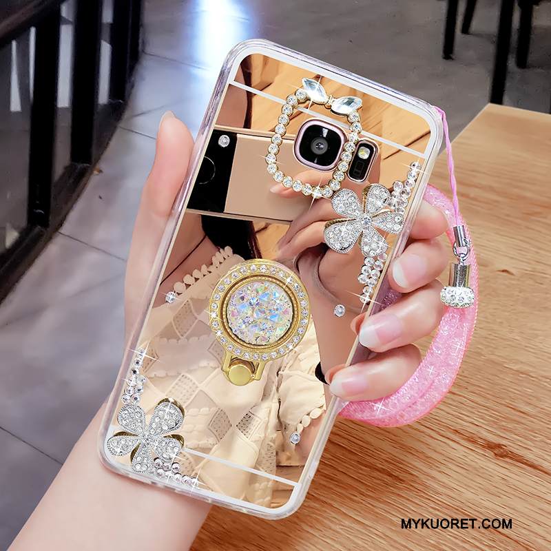 Kuori Samsung Galaxy S6 Edge + Luova Persoonallisuus Jauhe, Kotelo Samsung Galaxy S6 Edge + Pehmeä Neste Puhelimen Kuoret Peili