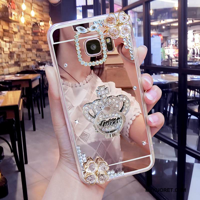 Kuori Samsung Galaxy S6 Edge + Luova Persoonallisuus Jauhe, Kotelo Samsung Galaxy S6 Edge + Pehmeä Neste Puhelimen Kuoret Peili