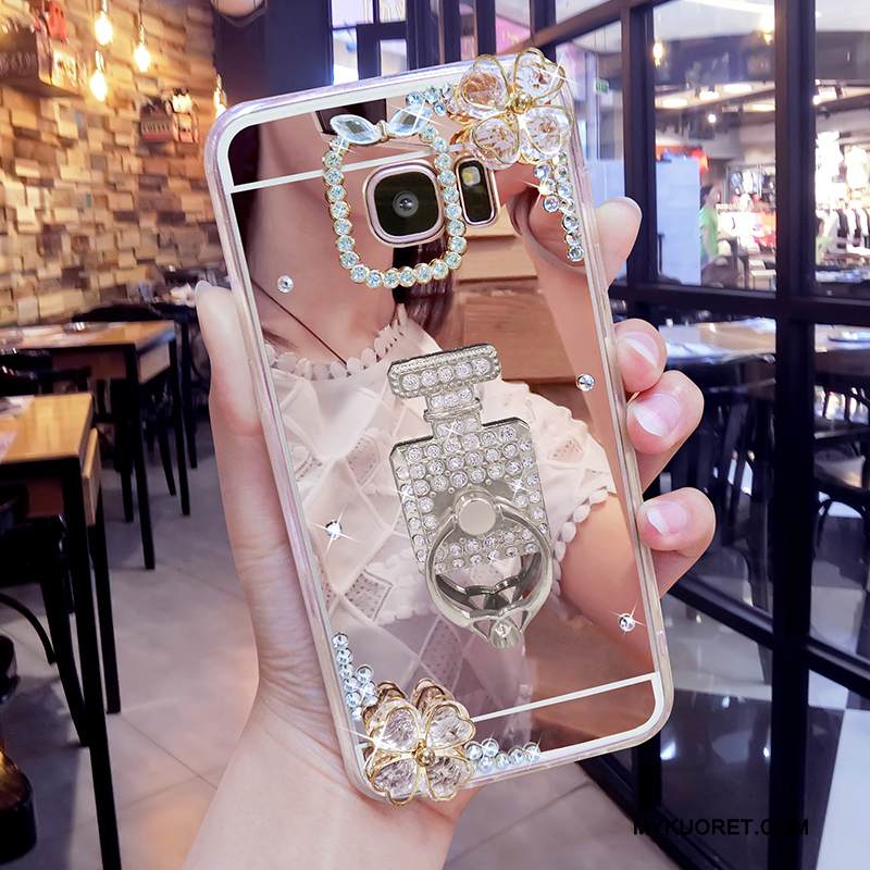 Kuori Samsung Galaxy S6 Edge + Luova Persoonallisuus Jauhe, Kotelo Samsung Galaxy S6 Edge + Pehmeä Neste Puhelimen Kuoret Peili