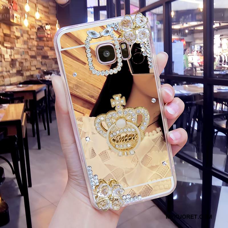 Kuori Samsung Galaxy S6 Edge + Luova Persoonallisuus Jauhe, Kotelo Samsung Galaxy S6 Edge + Pehmeä Neste Puhelimen Kuoret Peili