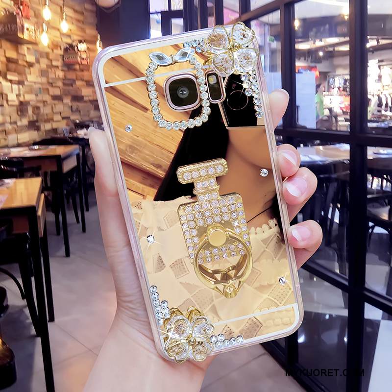 Kuori Samsung Galaxy S6 Edge + Luova Persoonallisuus Jauhe, Kotelo Samsung Galaxy S6 Edge + Pehmeä Neste Puhelimen Kuoret Peili