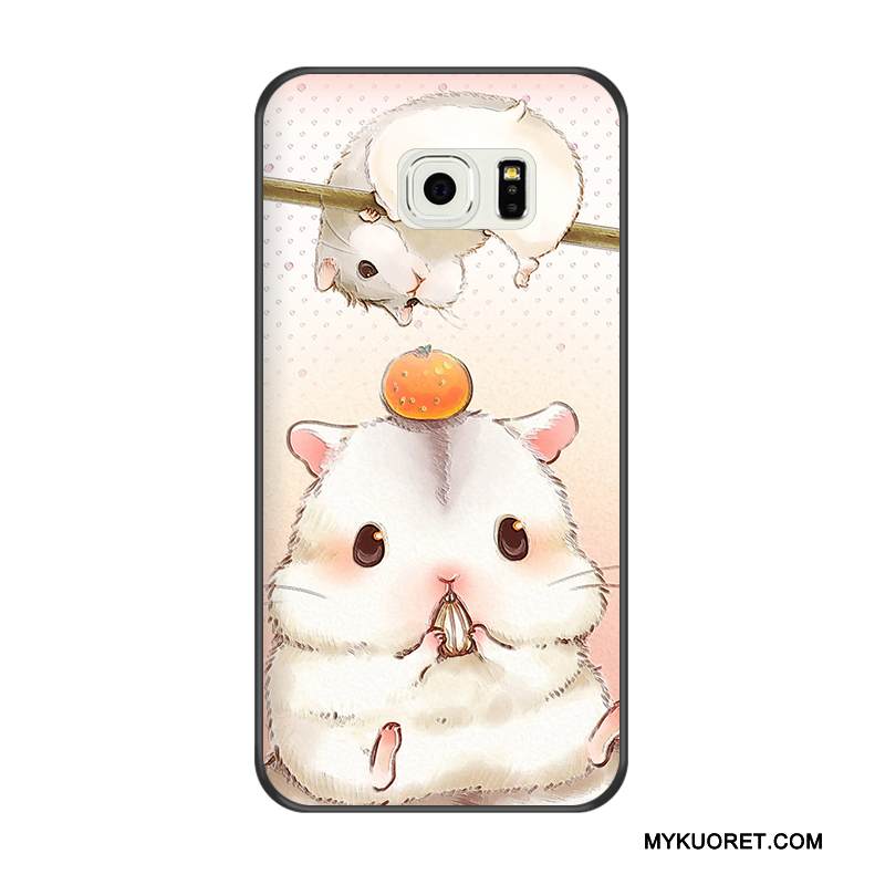 Kuori Samsung Galaxy S6 Edge Pehmeä Neste Puhelimen Kuoret Musta, Kotelo Samsung Galaxy S6 Edge Kohokuviointi Sininen