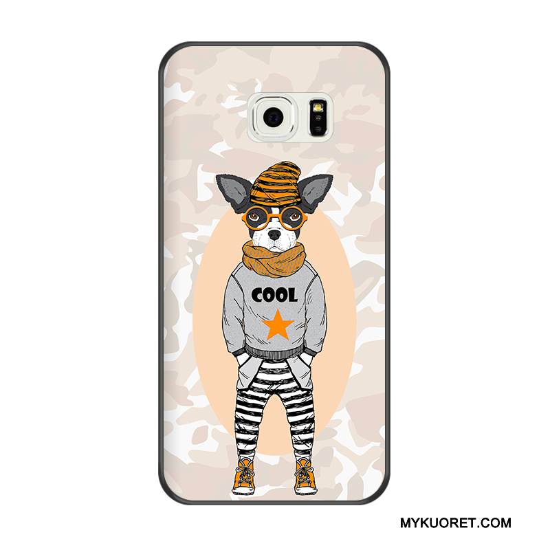 Kuori Samsung Galaxy S6 Edge Pehmeä Neste Puhelimen Kuoret Musta, Kotelo Samsung Galaxy S6 Edge Kohokuviointi Sininen