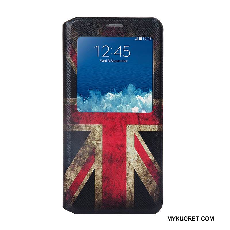 Kuori Samsung Galaxy S6 Edge + Pehmeä Neste Vaalean Avaa Ikkuna, Kotelo Samsung Galaxy S6 Edge + Suojaus Puhelimen Kuoret Punainen