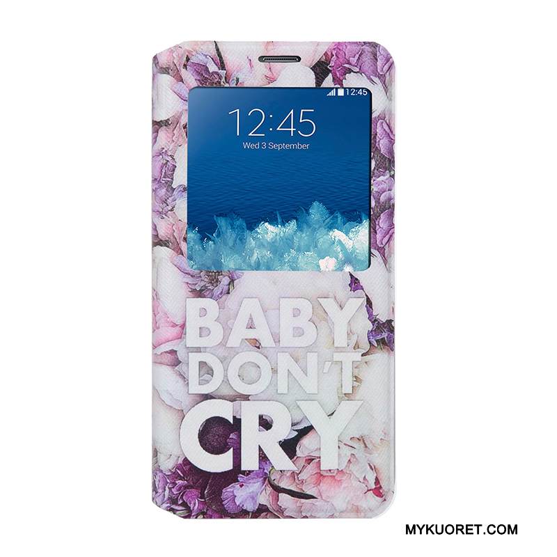 Kuori Samsung Galaxy S6 Edge + Pehmeä Neste Vaalean Avaa Ikkuna, Kotelo Samsung Galaxy S6 Edge + Suojaus Puhelimen Kuoret Punainen