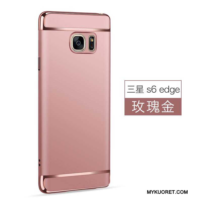 Kuori Samsung Galaxy S6 Edge Suojaus Jauhe Kova, Kotelo Samsung Galaxy S6 Edge Puhelimen Kuoret Pesty Suede