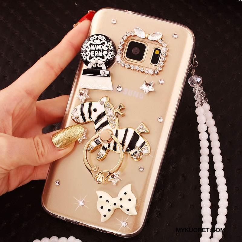 Kuori Samsung Galaxy S6 Edge + Suojaus L Kulta, Kotelo Samsung Galaxy S6 Edge + Puhelimen Kuoret