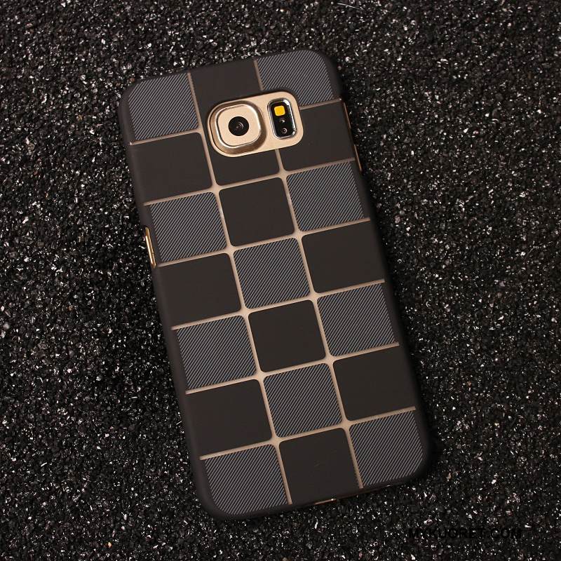 Kuori Samsung Galaxy S6 Edge Suojaus Musta Yksinkertainen, Kotelo Samsung Galaxy S6 Edge Ohut Puhelimen Kuoret