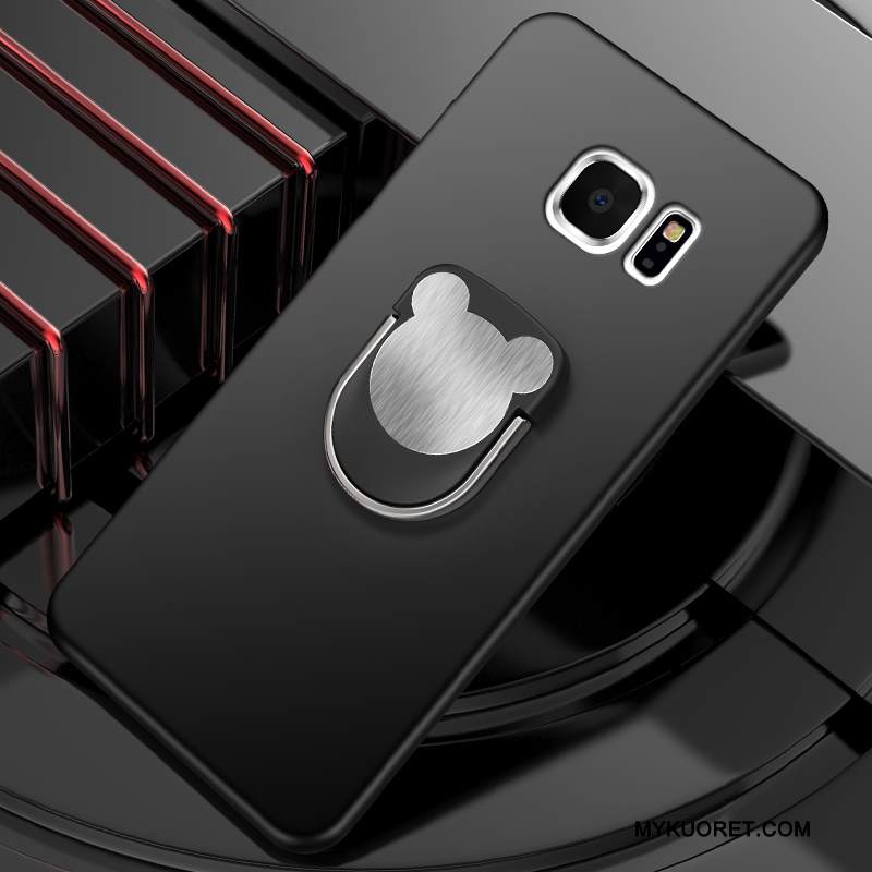 Kuori Samsung Galaxy S6 Edge + Tuki Puhelimen Kuoret Murtumaton, Kotelo Samsung Galaxy S6 Edge + Silikoni Auto Vihreä