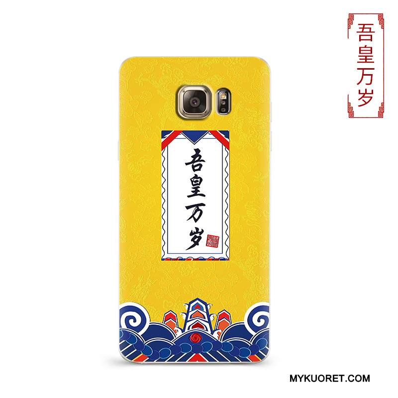 Kuori Samsung Galaxy S6 Laukut Puhelimen Kuoret Persoonallisuus, Kotelo Samsung Galaxy S6 Suojaus Murtumaton Punainen