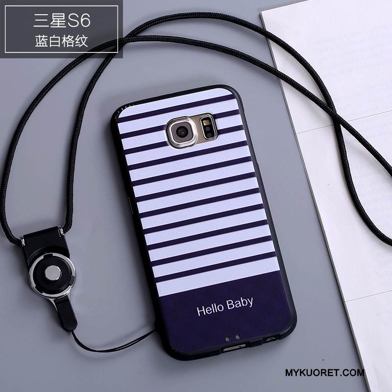 Kuori Samsung Galaxy S6 Monivärinen Persoonallisuus Murtumaton, Kotelo Samsung Galaxy S6 Pehmeä Neste Puhelimen Kuoret Ripustettavat Koristeet